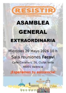 Cartel Asamblea General 20 Mayo 2026